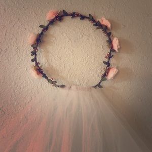 Flower Crown w/ Veil
